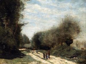 Jean-Baptiste-Camille Corot - Crecy-en-Brie - Road in the Country