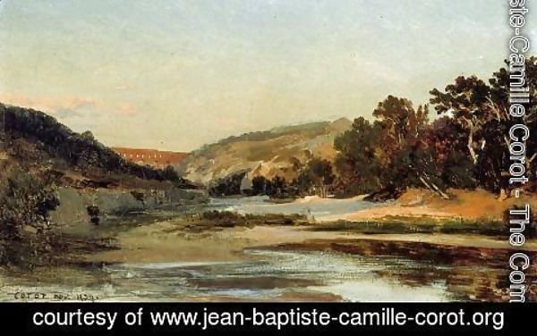 Jean-Baptiste-Camille Corot - The Aqueduct in the Valley