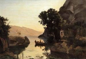 Jean-Baptiste-Camille Corot - View at Riva, Italian Tyrol