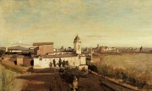Jean-Baptiste-Camille Corot - Rome, the Trinita dei Monti - View from the Villa Medici