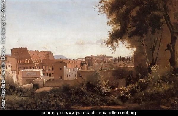 Rome - View from the Farnese Gardens, Noon (or Study of the Coliseum)