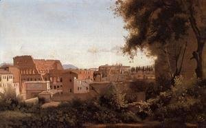 Jean-Baptiste-Camille Corot - Rome - View from the Farnese Gardens, Noon (or Study of the Coliseum)