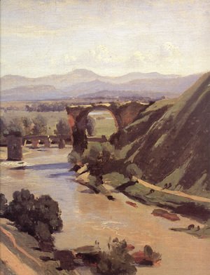 The Augustan Bridge at Narni [detail]
