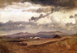 Jean-Baptiste-Camille Corot - View of the Roman Campagna