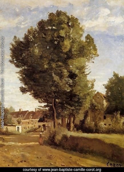 Outskirts of a village near Beauvais, c.1850