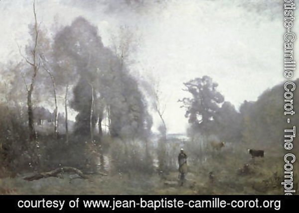 Jean-Baptiste-Camille Corot - The pond at Ville d'Avray, 1868