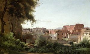 Jean-Baptiste-Camille Corot - View of the Colosseum from the Farnese Gardens, 1826