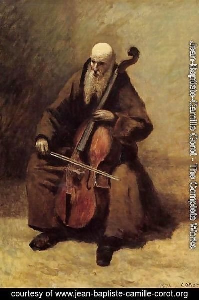 Jean-Baptiste-Camille Corot - The Monk, 1874
