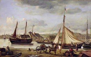 The Merchant's Quay at Rouen, 1834
