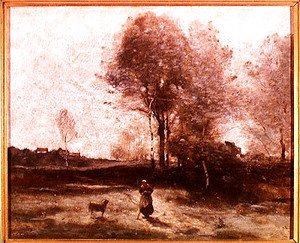 Jean-Baptiste-Camille Corot - Landscape or, Morning in the Field