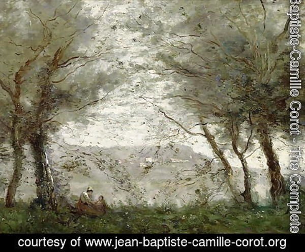 Jean-Baptiste-Camille Corot - The Pond at Ville-d'Avray through the Trees, 1871