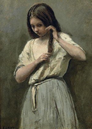 Jean-Baptiste-Camille Corot - Young Girl at her Toilet