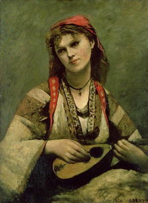 Christine Nilson (1843-1921) or The Bohemian with a Mandolin, 1874