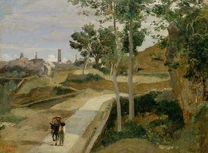 Jean-Baptiste-Camille Corot - Road from Volterra