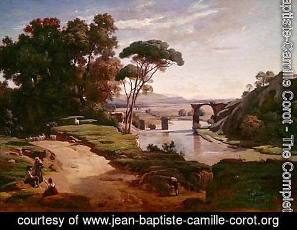 Jean-Baptiste-Camille Corot - The Bridge at Narni, c.1826-27