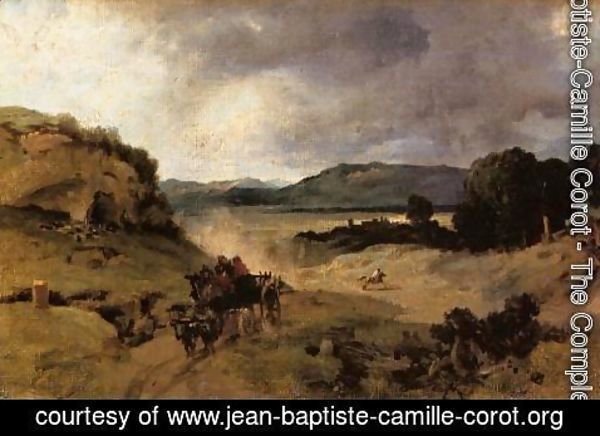 Jean-Baptiste-Camille Corot - The Roman Campagna I