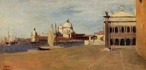 Jean-Baptiste-Camille Corot - Venice, the Grand Canal, View from the Esclavons Quay
