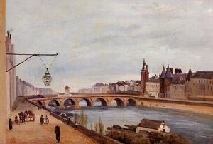 Jean-Baptiste-Camille Corot - The Pont-au-Change and the Palais de Justice