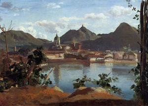 Jean-Baptiste-Camille Corot - The Town and Lake Como