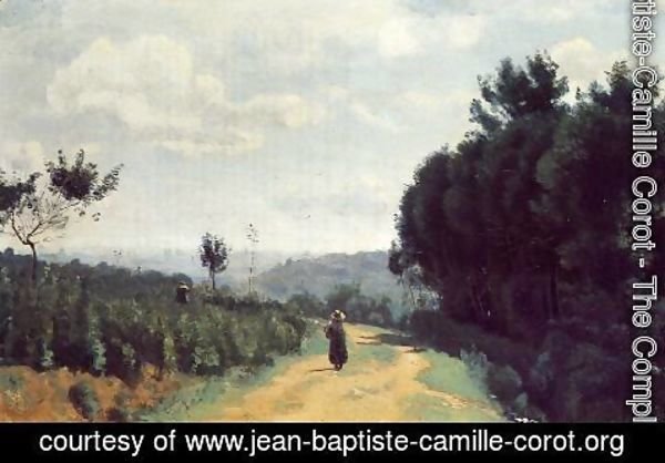 Jean-Baptiste-Camille Corot - The Severes Hills - Le Chemin Troyon