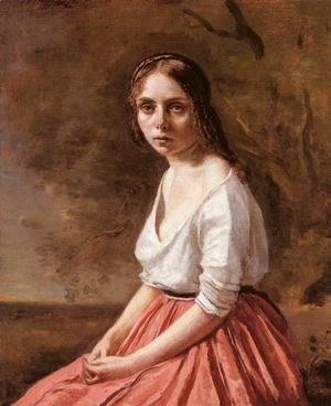 Jean-Baptiste-Camille Corot - Young Woman