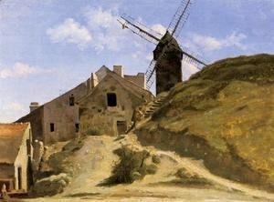 Jean-Baptiste-Camille Corot - A Windmill in Montmartre