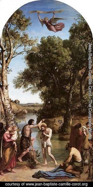 Jean-Baptiste-Camille Corot - The Baptism of Christ