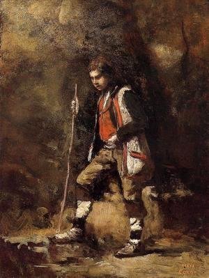 Jean-Baptiste-Camille Corot - Young Italian Patriot in the Mountains