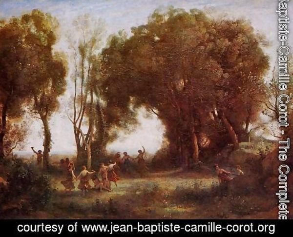 Jean-Baptiste-Camille Corot - Morning - Dance of the Nymphs
