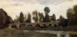 Jean-Baptiste-Camille Corot - The Bridge at Grez-sur-Loing