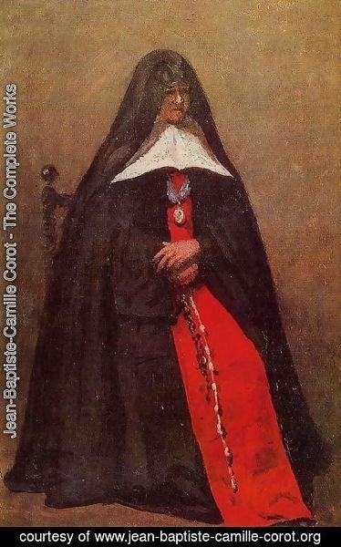 Jean-Baptiste-Camille Corot - The Mother Superior of the Convent of the Annonciades