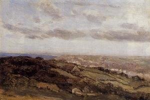 Jean-Baptiste-Camille Corot - Bologne-sur-Mer, View from the High Cliffs