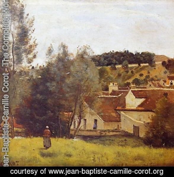 Jean-Baptiste-Camille Corot - The Evaux Mill at Chiery, near Chateau Thierry