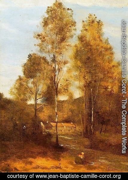 Jean-Baptiste-Camille Corot - Clearing in the Bois Pierre, near at Eveaux near Chateau Thiery