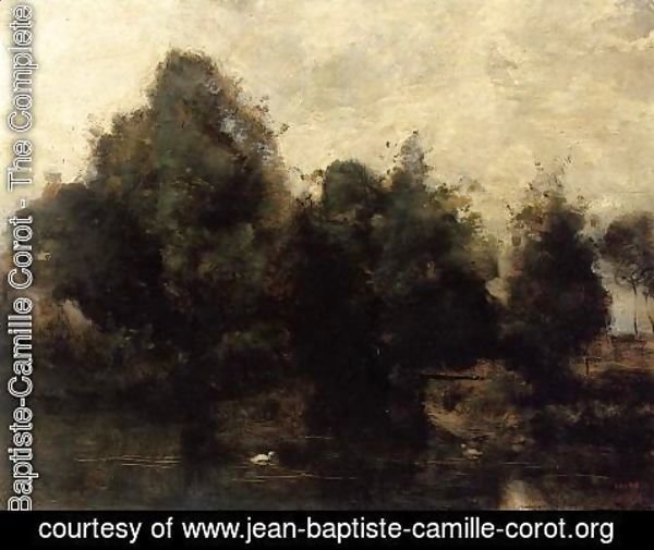 Jean-Baptiste-Camille Corot - Near Arras, the Banks of the Scarpe