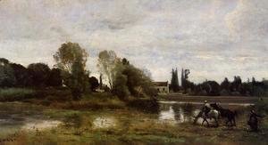 Jean-Baptiste-Camille Corot - Ville d'Avray - The Horses Watering Place
