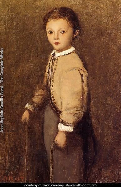 Fernand Corot, the Painter's Grand Nephew, at the Age of 4 and a Half Years