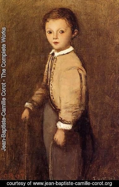 Jean-Baptiste-Camille Corot - Fernand Corot, the Painter's Grand Nephew, at the Age of 4 and a Half Years