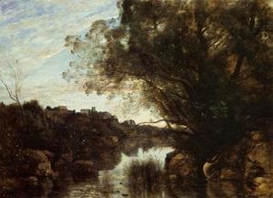 Jean-Baptiste-Camille Corot - Souvenir of the Lake Nemi Region