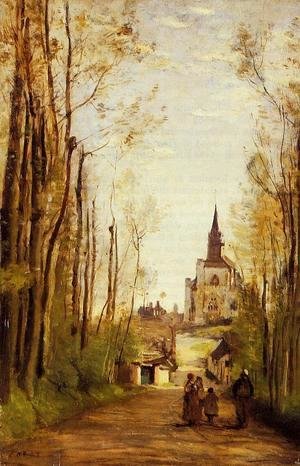 Jean-Baptiste-Camille Corot - Marissal, Path to the Front of the Church