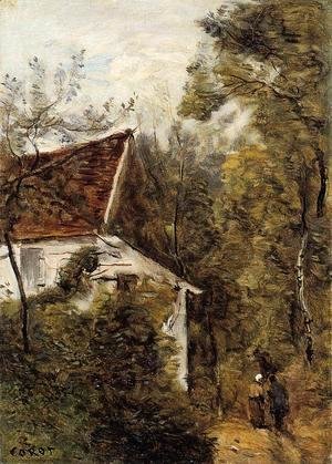 Jean-Baptiste-Camille Corot - Luzancy, the Path through the Woods