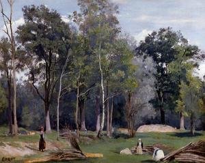 Jean-Baptiste-Camille Corot - In the Woods at Ville d'Avray
