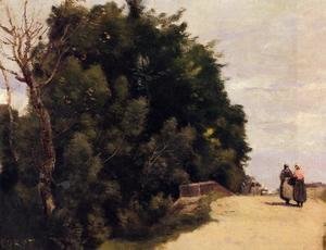 Jean-Baptiste-Camille Corot - The Little Bridge at Mantes