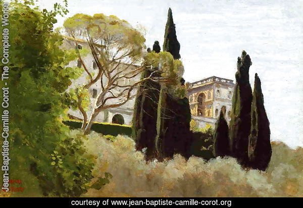 The Facade of the Villa d'Este at Tivoli, View from the Gardens