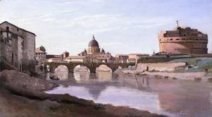 Jean-Baptiste-Camille Corot - View of St. Peter's and the Castel Sant'Angelo