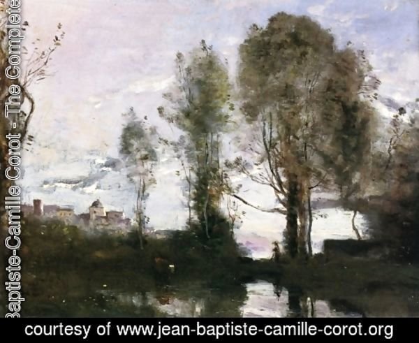 Jean-Baptiste-Camille Corot - Edge of a Lake