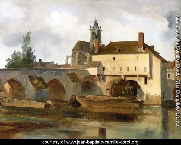 Moret sur Loing, the Bridge and the Church