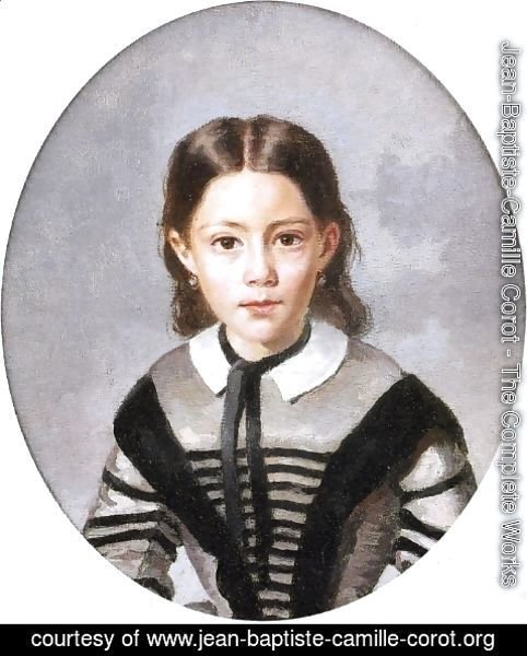 Jean-Baptiste-Camille Corot - Louise-Laure Baudot at Nine Years