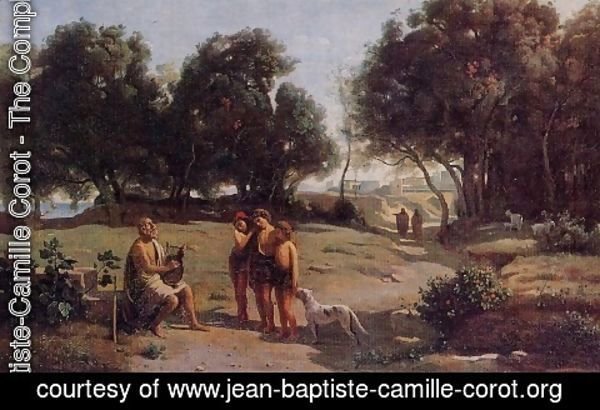 Jean-Baptiste-Camille Corot - Homer and the Shepherds