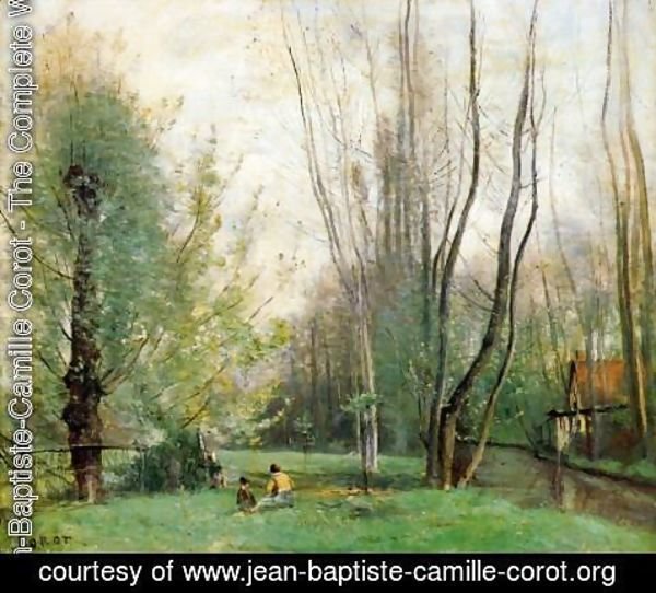 Jean-Baptiste-Camille Corot - Morning at Beauvais
